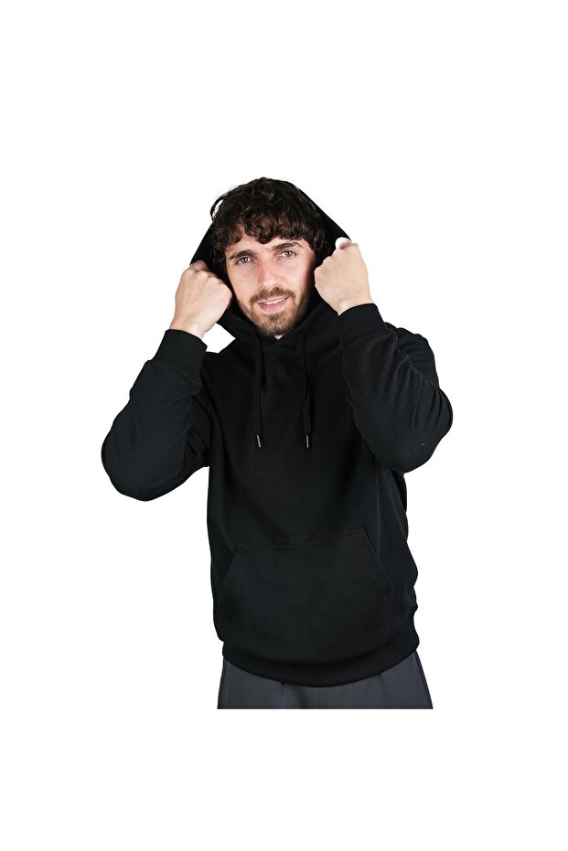 Men's Relaxed Fit French Terry Hoodie Sweatshirt