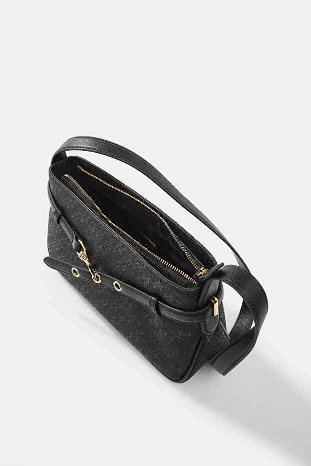 SİYAH MONOGRAM ÇANTA - 6