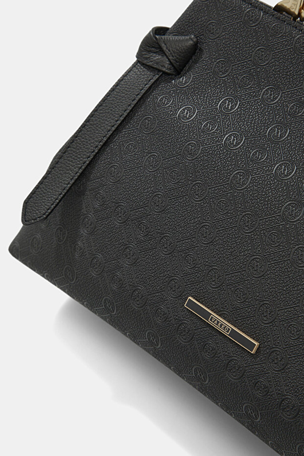 SİYAH MONOGRAM ÇANTA - 6