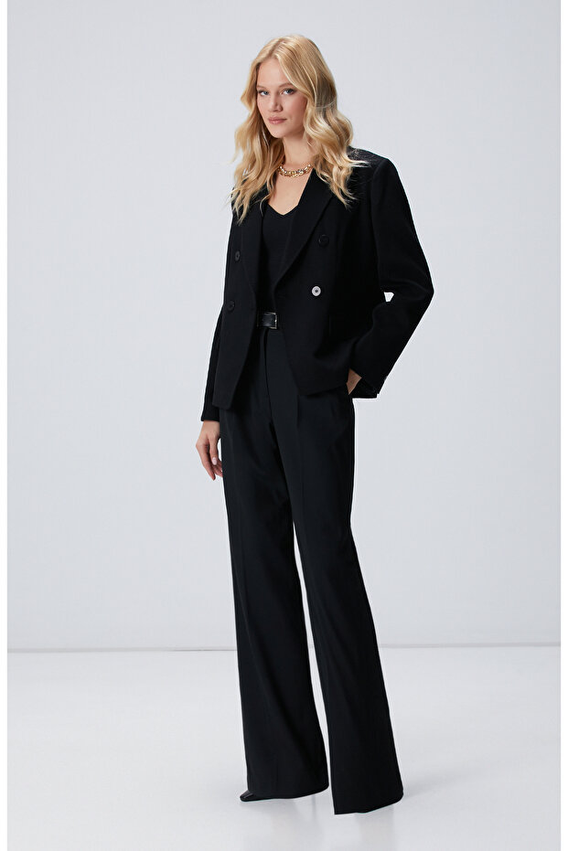 Limited Siyah Kaşmir Ceket - 3