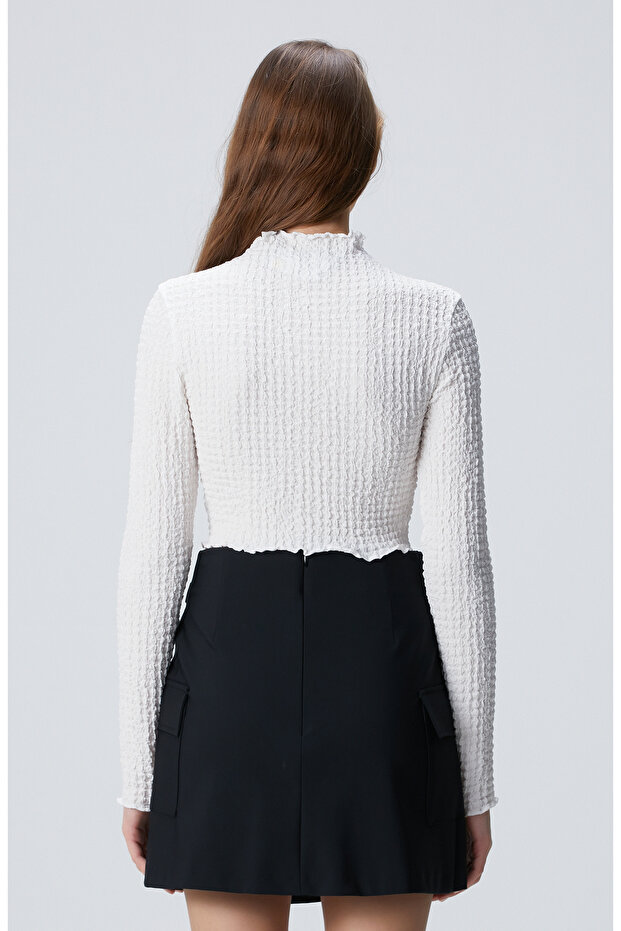 N-Tech Kırık Beyaz Bluz - 5