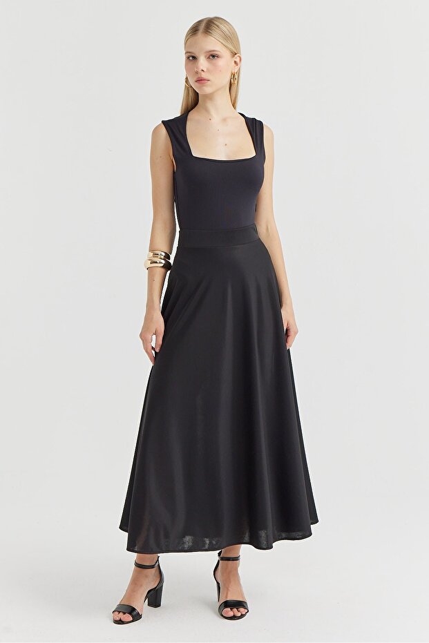 Women's Elastic Waist Skirt