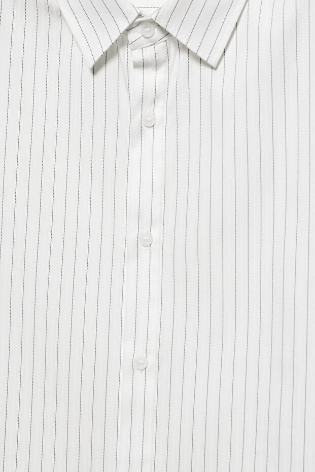 Çift Kol Çizgili Gömlek - 8