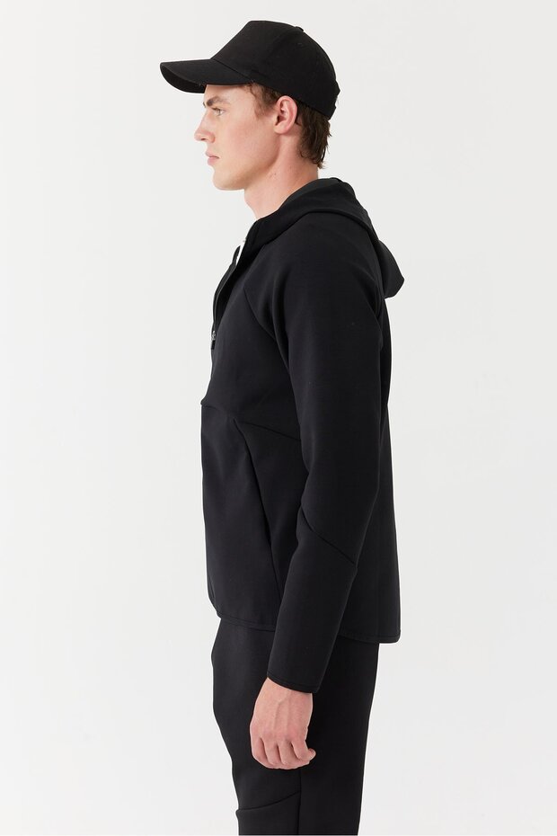 Erkek Kapüşonlu Sweat Üst - 5