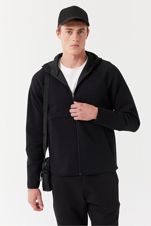 Erkek Kapüşonlu Sweat Üst - 1