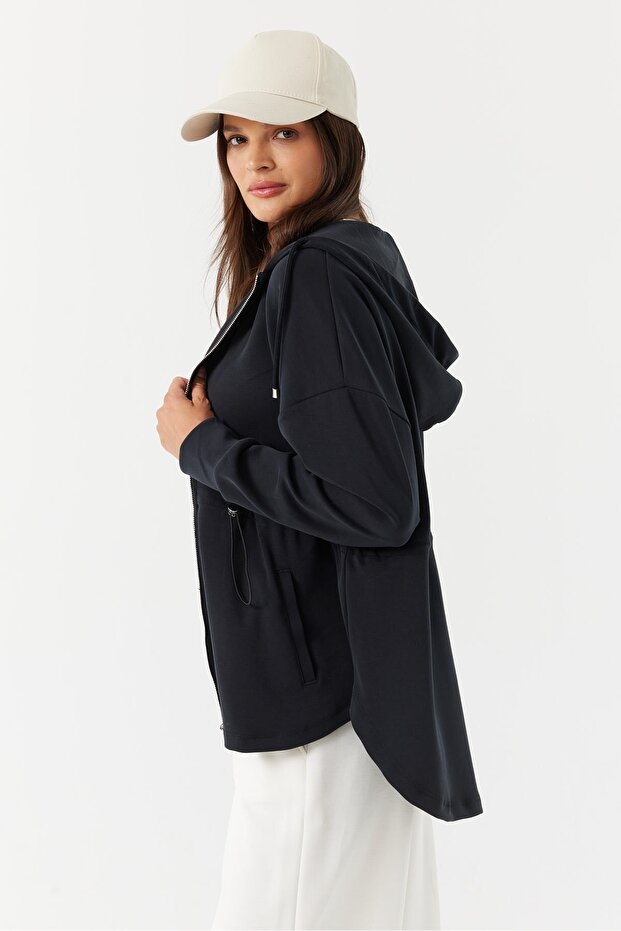 Kadın Kapüşonlu Sweat Üst - 3