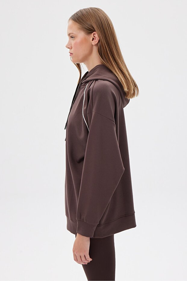 Kadın Kapüşonlu Sweat Üst - 2