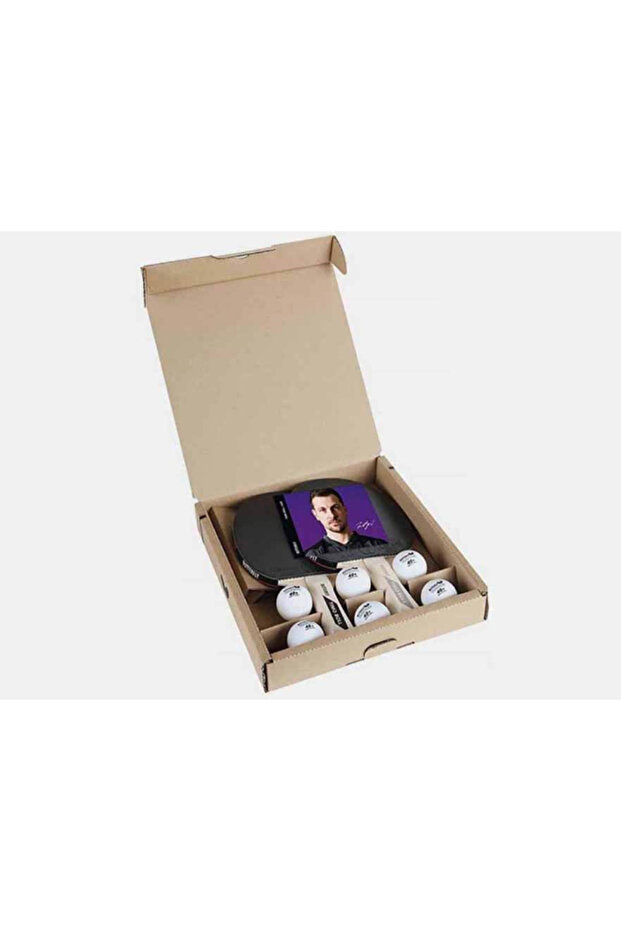 Timo Boll 2 Rackets 6 Balls Table Tennis Racket Set 85106
