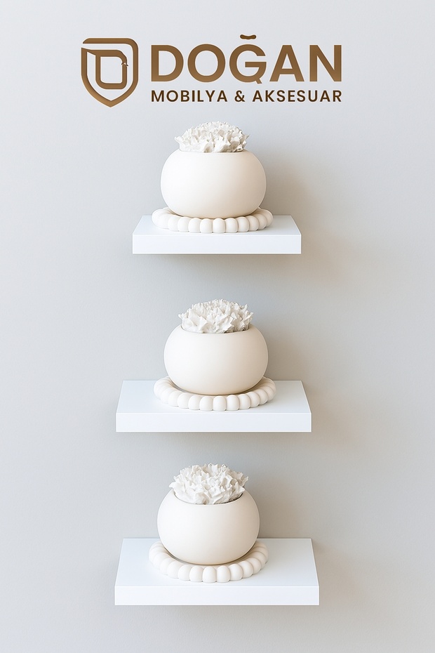 Duvar rafı set halinde 12 parça ürün - 3