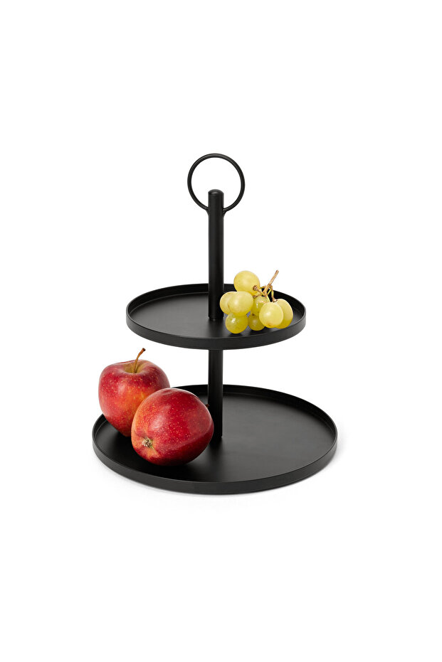 Katlı Servis Tabağı, Metal - 2