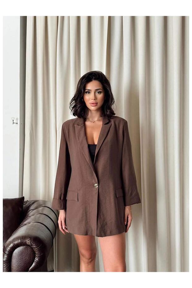 Single Button Jacket 2003 Brown - 1