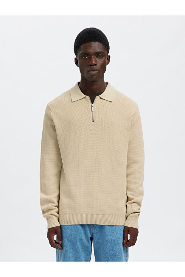 Half-zip Pullover Langarm - 1
