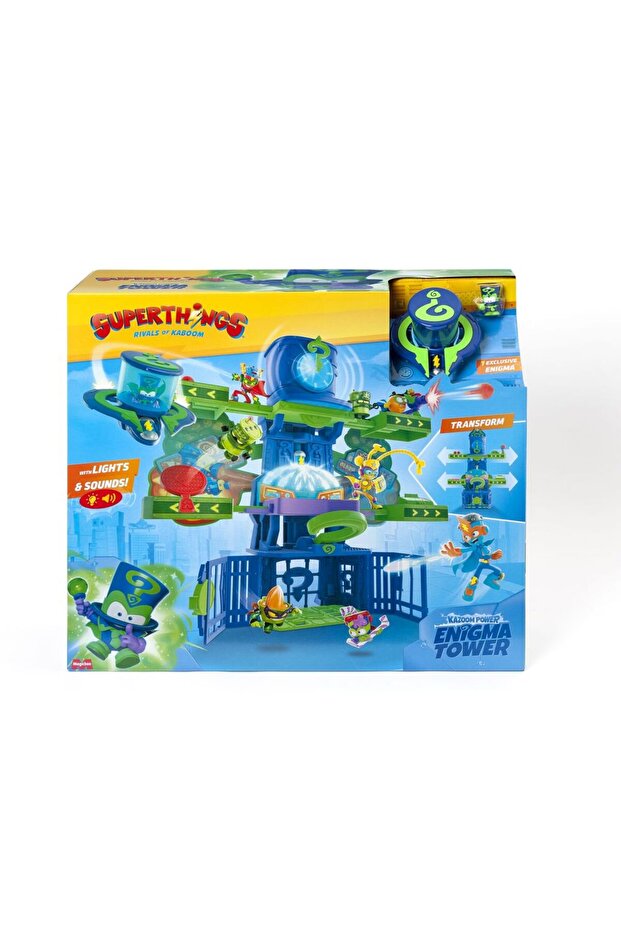 Enigma Tower playset, with figurines, Multicolor