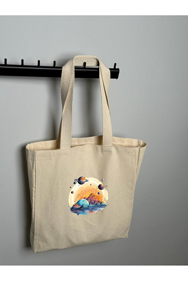 Planets Printed Cloth Bag