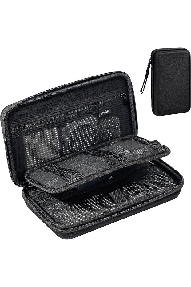 Hard Travel Tech Organizer Case - Black