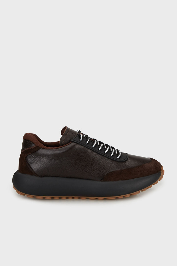 Suede Leather Lace-Up Casual Shoes Men's Shoes 15222281R4
