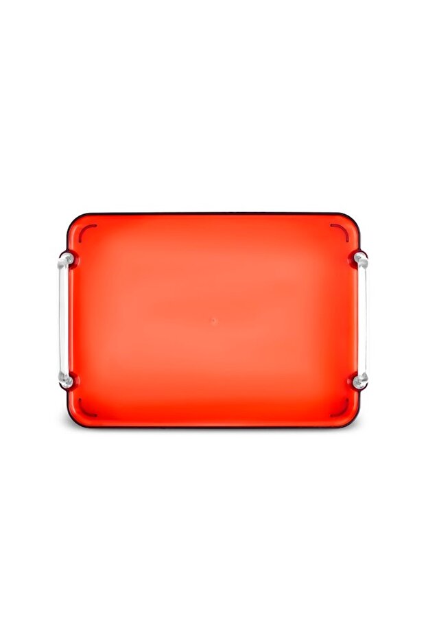 Claro Melamine Rectangular Tray Orange 30 cm - 5