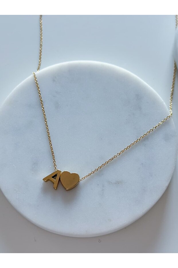 KALPLİ HARF KOLYE - 1