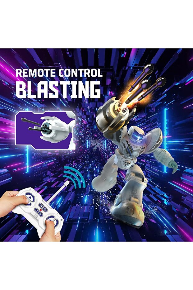 Robo Blast Large Interactive Robot, 34 cm, Programmable, Dart-Blasting - 6