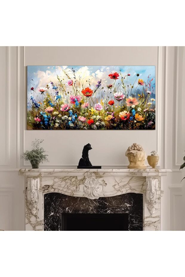 Sunrise Coast Framed Canvas Wall Art (50x100 cm) – Coastal Landscape Painting