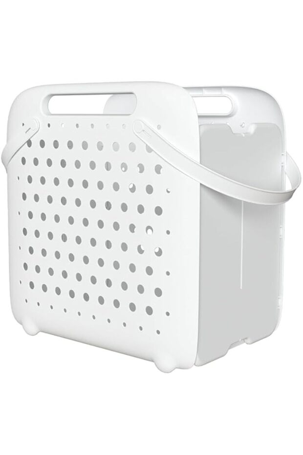MostNow 45L Foldable Laundry Hamper,Collapsible Laundry Baskets Plastic, with Durable Handles for Ea
