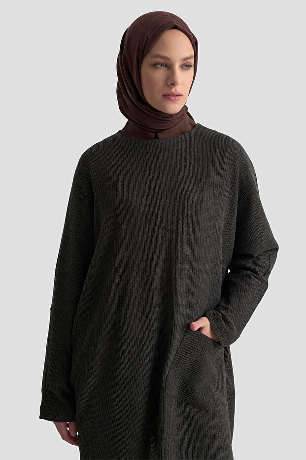 Basic Örme Tunik 25KD1118 Siyah - 4