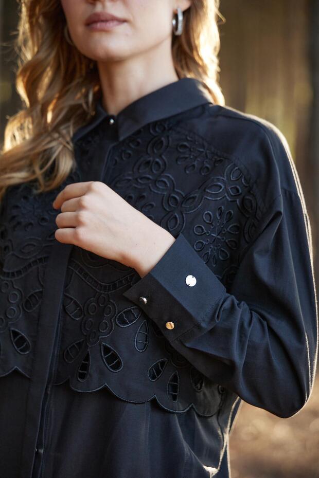 BRODE NAKIŞLI GÖMLEK - 4