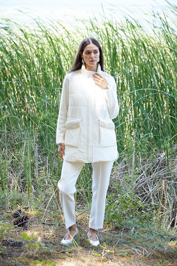 PUL NAKIŞLI TAŞLI YELEK - 2