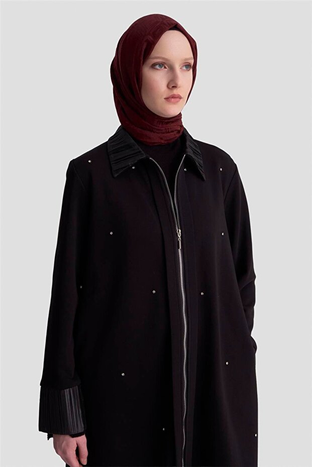 Taşlı Örme Kap 25KD4030 Siyah - 4