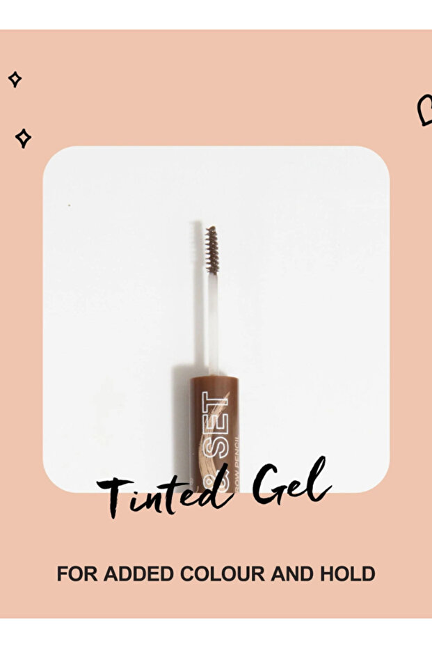 Define and Set 2-in-1 Brow Sculpt - Dark Brown Eyebrow Definer & Setting Gel - 3