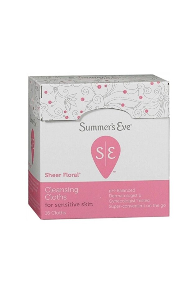 Feminine Cloth, Sheer Floral, 32 ct