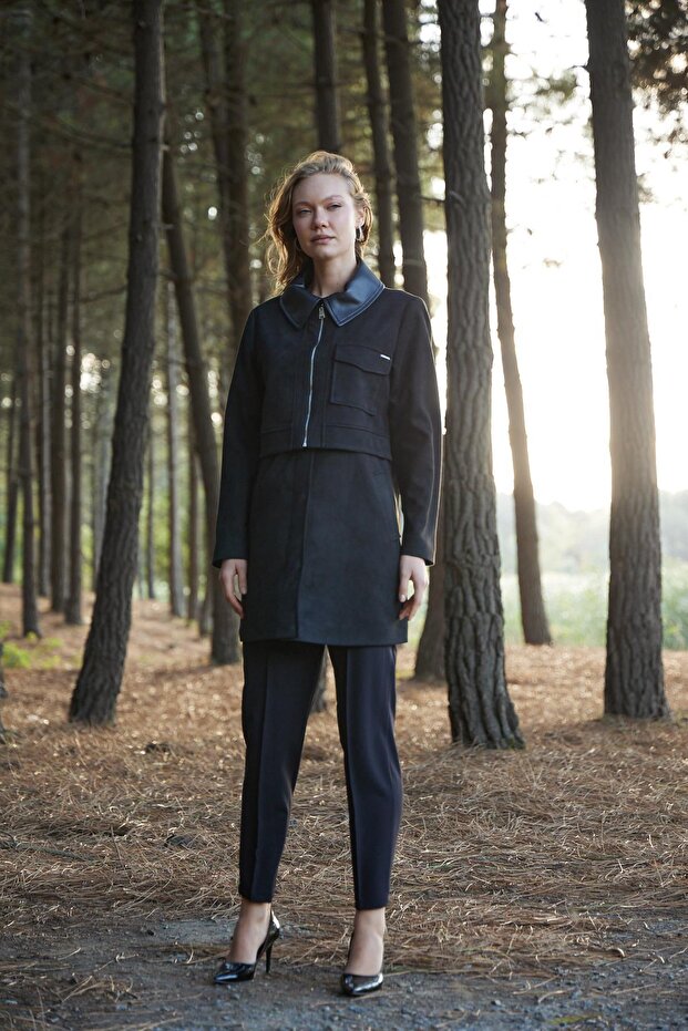 FERMUARLI ÇITÇITLI SÜET KAP - 1