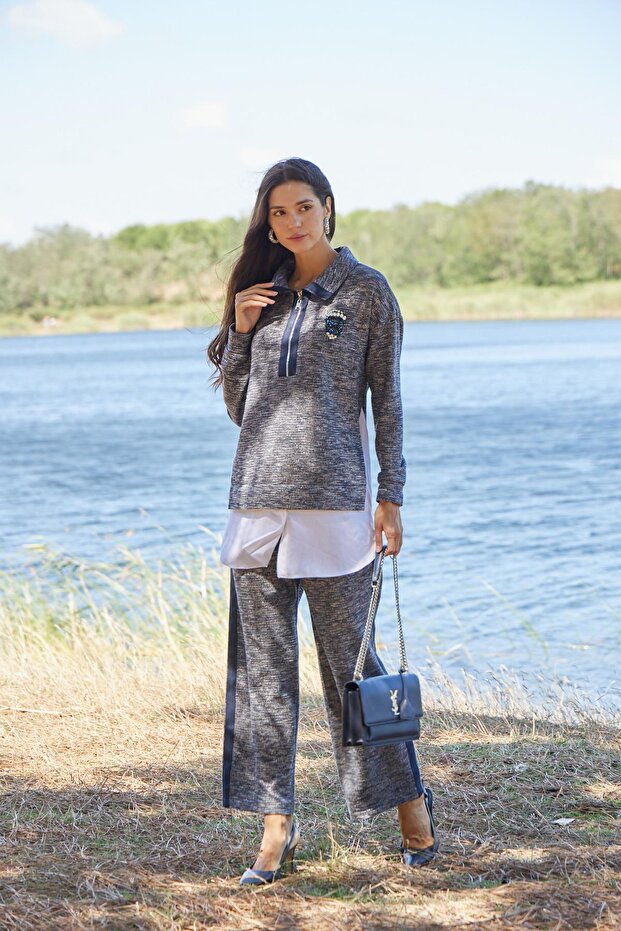 Pantolonlu Takım MB24.697 Lacivert - 3