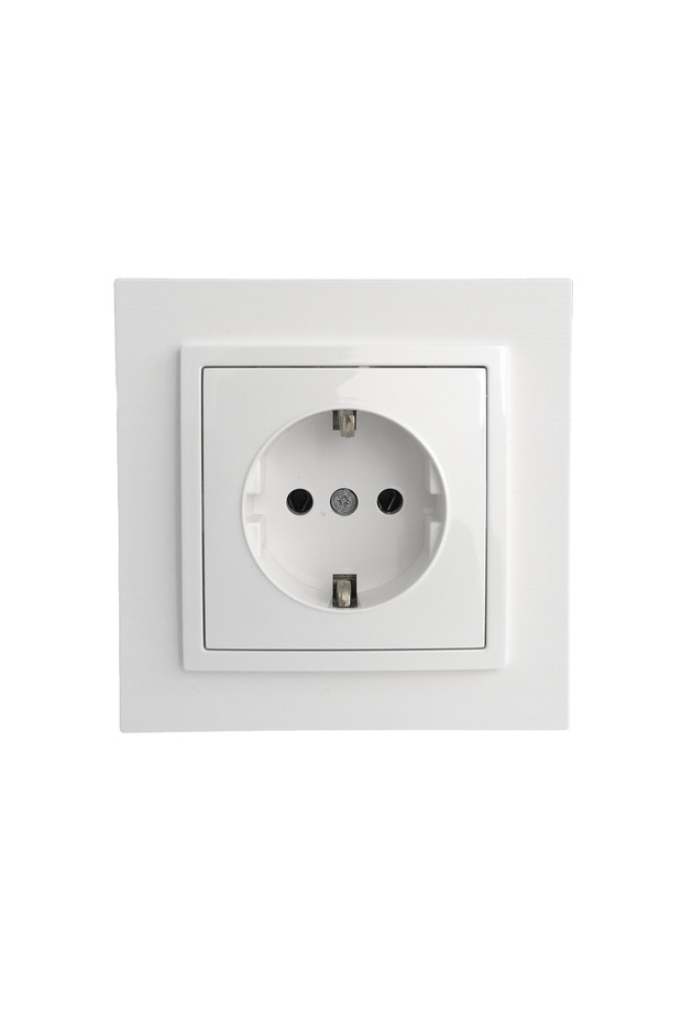 SOCKET WITH CP 16A TITANIUM WHITE - 3