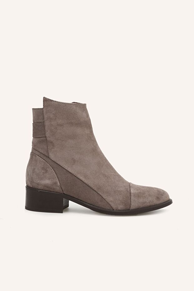 Taş Süet Deri Bot - 1