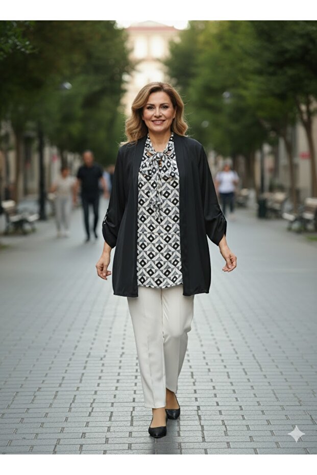 PATTERNED BLOUSE - 1