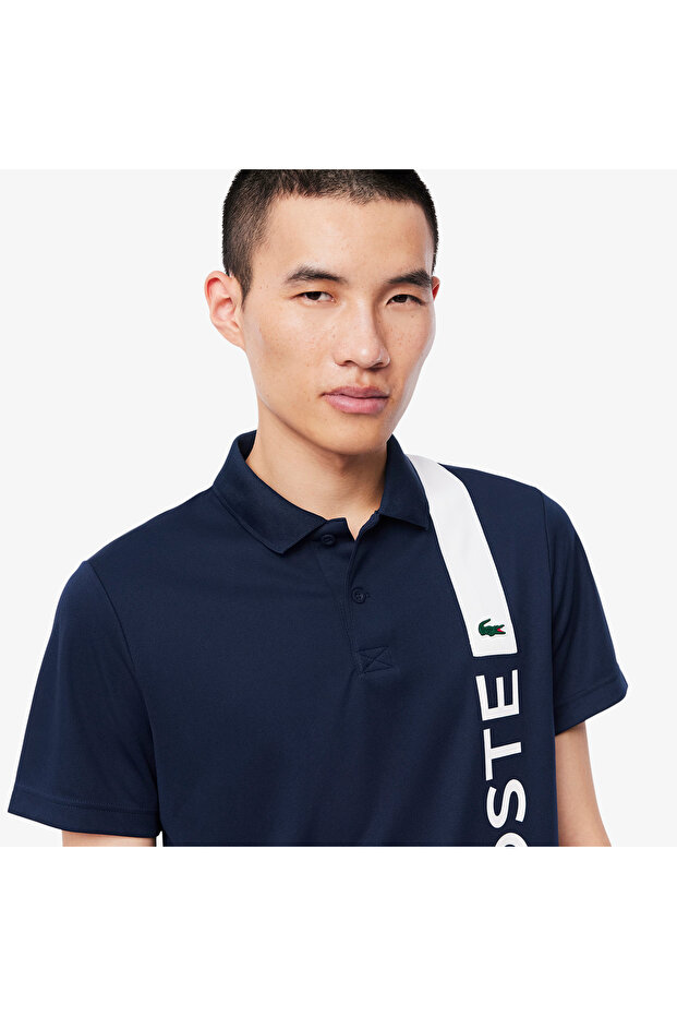SPORT Erkek Regular Fit Baskılı Lacivert Polo - 2