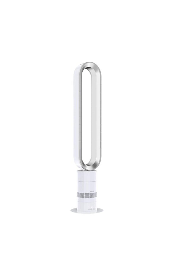 Smart Bladeless Fan with Remote & LCD Touchscreen | 8000mAh Battery | 71° Oscillation | Quiet 52dB