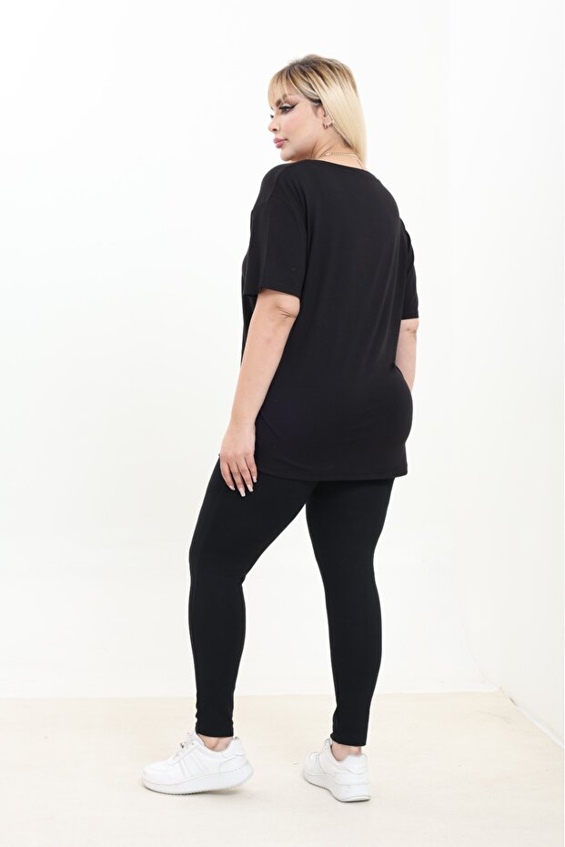 Kadın Viskon V Yaka Basic Bluz - 6