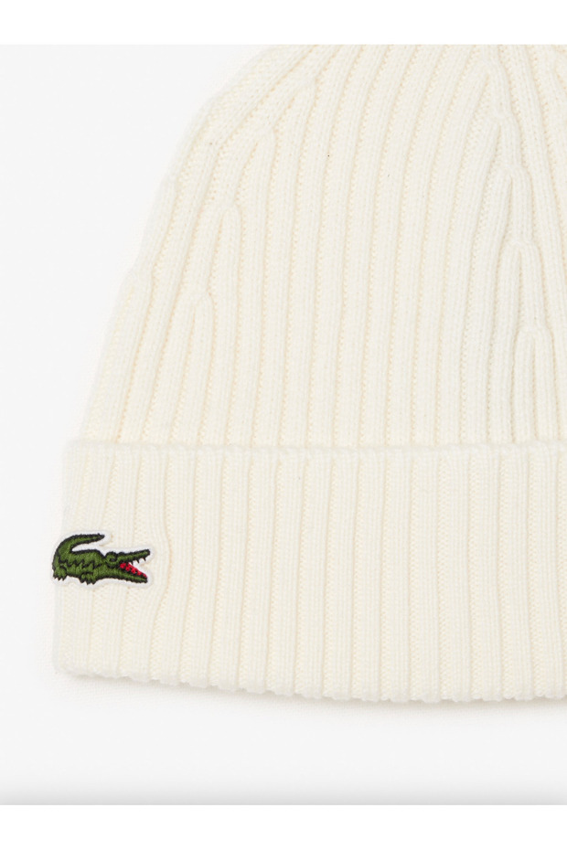 Rib Knit Brushed Wool Beanie - 3