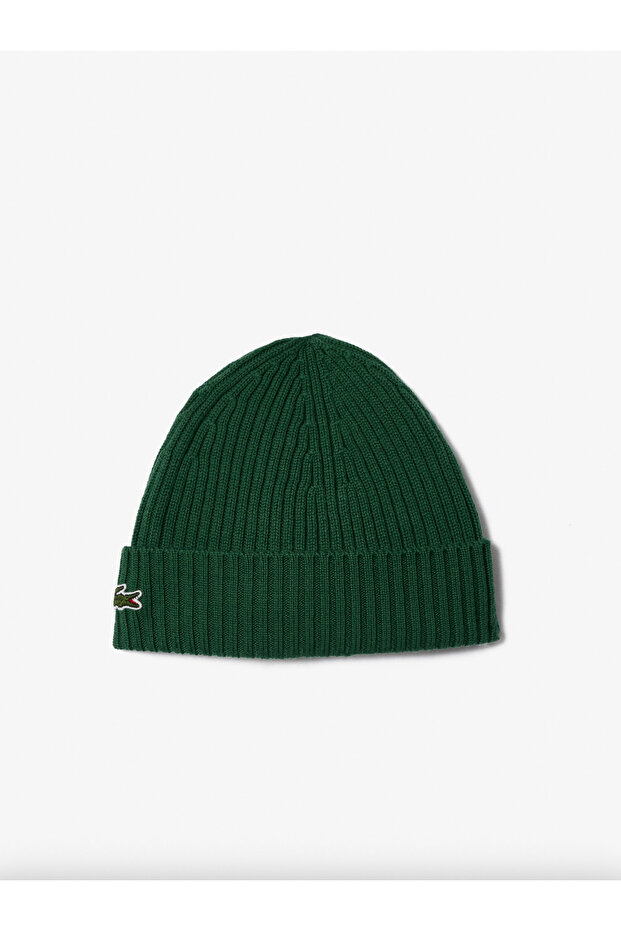 Rib Knit Brushed Wool Beanie - 1