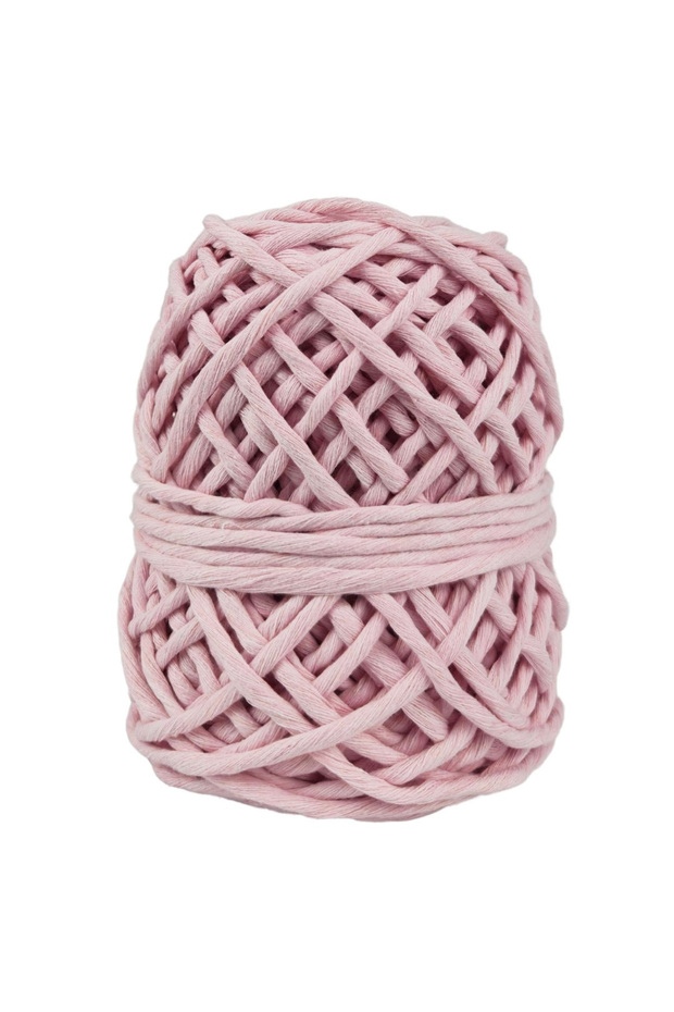 Pink Macrame Cord 250 Gr |   100% Natural Cotton |   Single Twist |   For Crafts and Decorative Designs