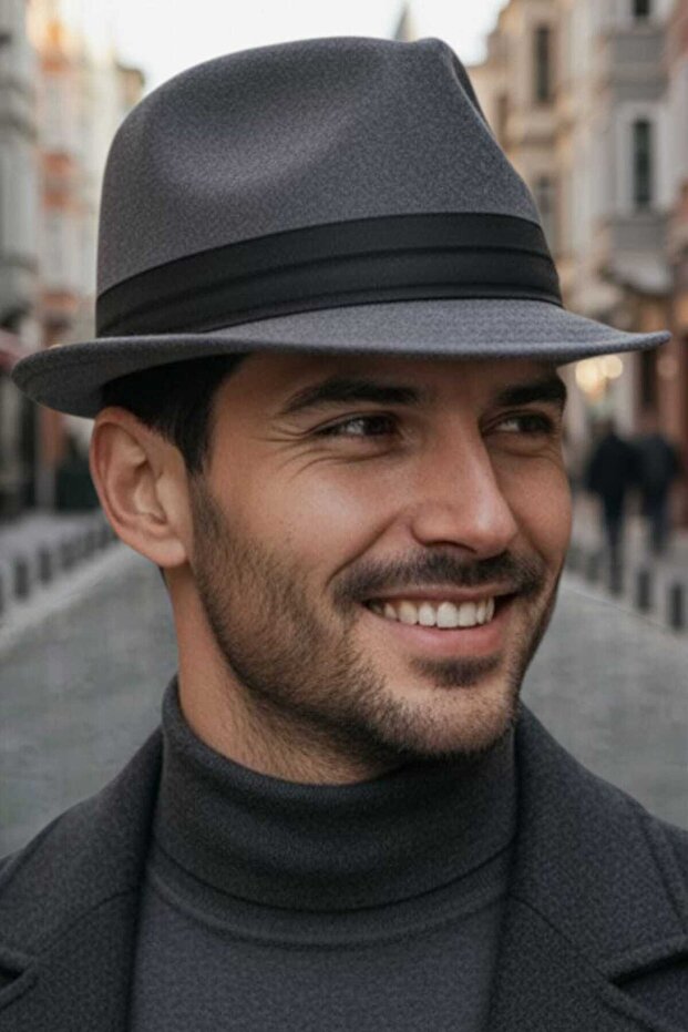 Men's Premium Luxury Cashmere Jackson Fedora Hat