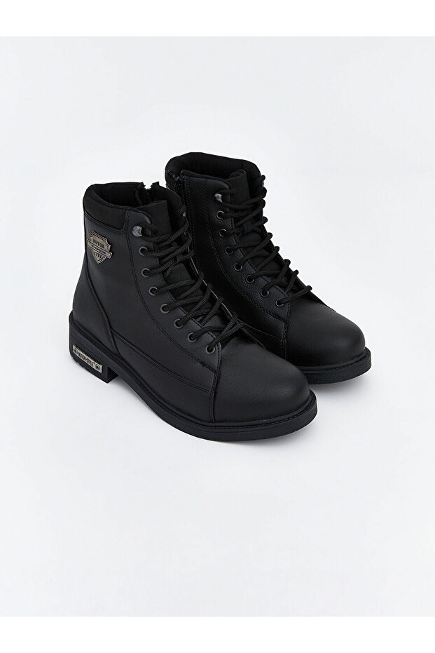 Cey New Season Lace-Up Leather-Look Men's Boots