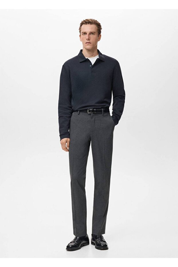 Regular kesim triko polo kazak - 2