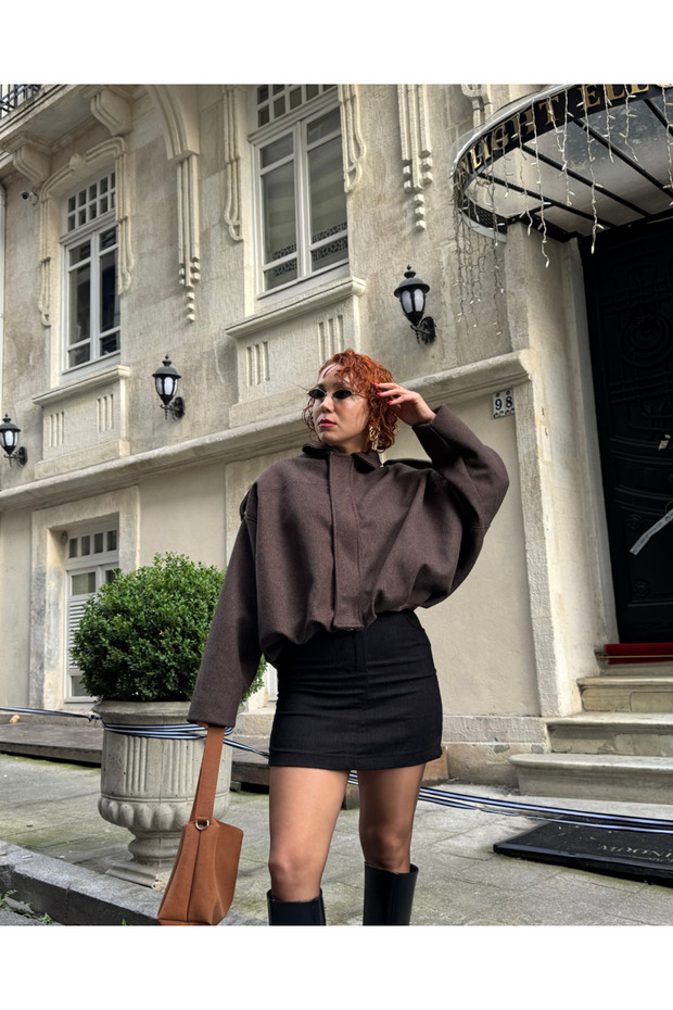 Premium Trend Wool Cashmere Bomber Zipper Jacket