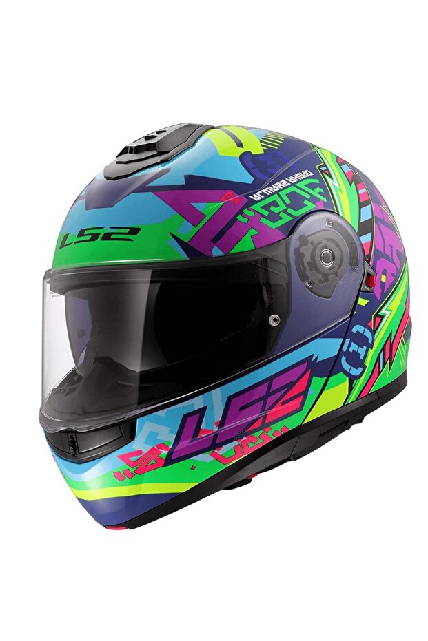 STROBE 2 SVENT MAVİ-YEŞİL KASK - 1