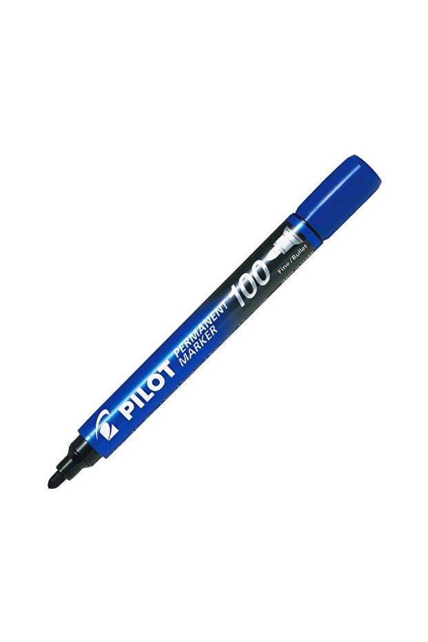 Marker Pen Round Tip 100 Blue - 2