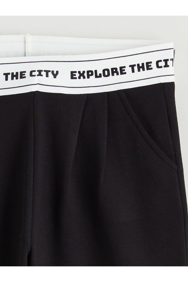Girls' sweatpants with elastic waist