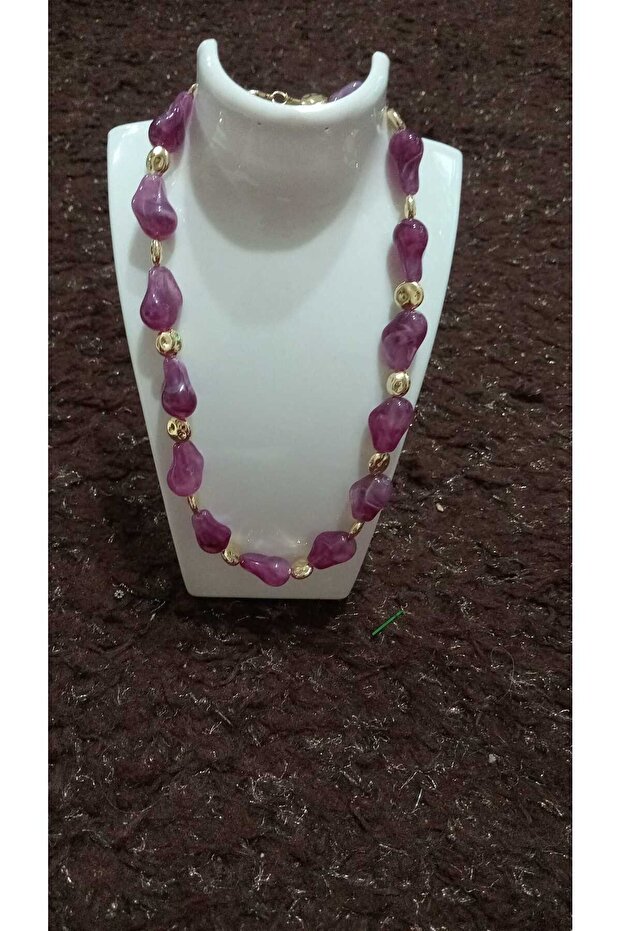 mor lameli kolye - 1